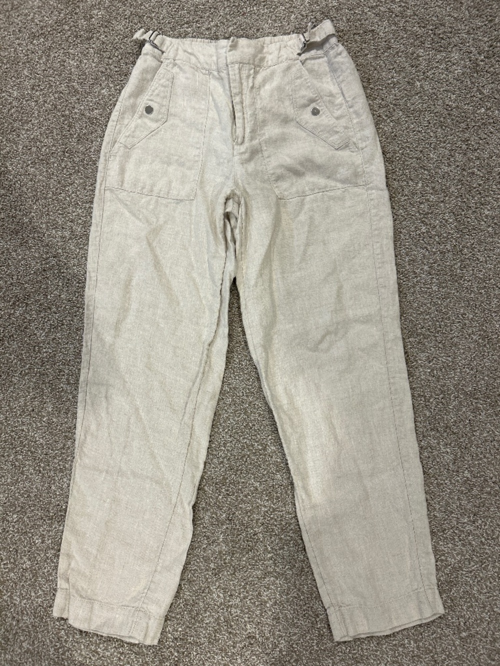 Althleta voyager womens 100% linen pants size 6